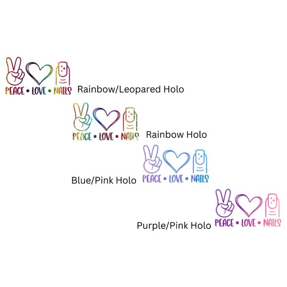 Peace, Love, Nails.-Vinyl Decals-Cool Sticker-Funny Sticker-Laptop… - Picture 4 of 5